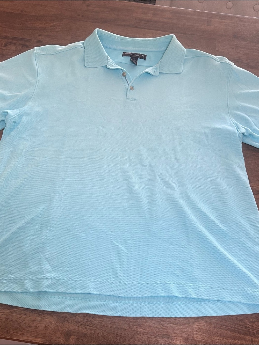 Tommy Bahama Light Turquoise Polo Shirt XLG